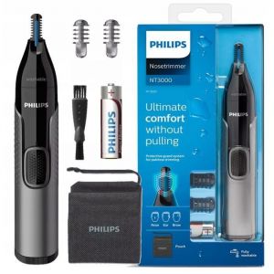 Tondeuse nez oreilles sourcils - Philips - NT3650 16 - Précision sans douleur - Brosse incluse