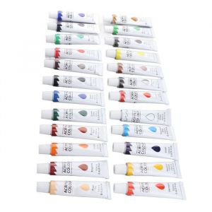 Peinture Acrylique - SURENHAP - 24 Couleurs - 12 ml/tube - Non toxique - Pour Enfants et Adultes