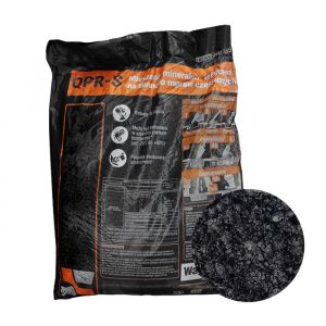 Enrobé routier Budomex asphalte à froid, mélange minéral-asphalte, pour la réparation des chaussées, 25 kg