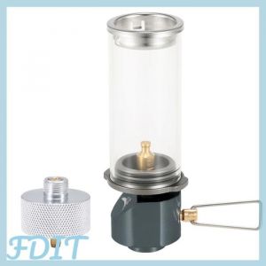GOTOTOP Lampe &agrave; gaz butane Lampe lanterne &agrave; gaz Butane avec adaptateur de gaz pour Camping pique-nique conduite sport camping