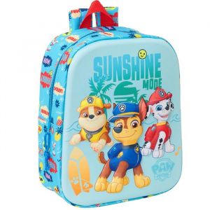 Sac &agrave; dos Pat Patrouille Sunshine 3D 27 CM Maternelle