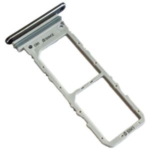 Samsung Galaxy Note 10 (SM-N970 SM-N970F) Tiroir Carte Dual SIM Piece de Remplacement Original Aura Noir