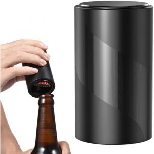 Ouvre-Bière Magnétique Automatique Ouvre-Bouteille Push-Pull Décapsuleur Accessoires De Cuisine Automatique pour Maison  Noir