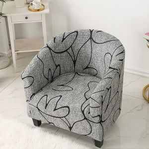 Housse de Fauteuil Cabriolet-Facile à Installer et à Laver-Housse de Chaise avec Accoudoirs-pour Comptoir Bar Salon Salle de Réunion
