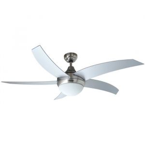 Ventilateur de plafond avec lampe - Bestron - 132 cm - 60W - Gris argenté - 3 vitesses