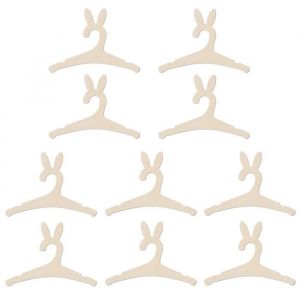 10PCS Cintre pour b&eacute;b&eacute; Cintre b&eacute;b&eacute; Bois Cintre en Bois Enfants B&eacute;b&eacute; Scintre Antid&eacute;rapant pour V&ecirc;tements Enfants et B&eacute;b&eacute;s Le
