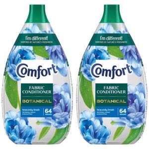 Comfort Botanical Fabric Conditioner Heavenly Fresh Softner 960ml 64 Washes 2pk