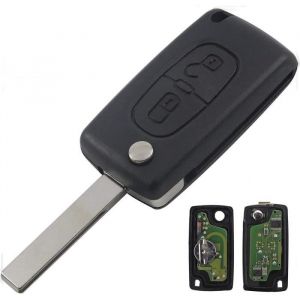 Clé complète avec électronique à Programmer 107 207 208 307 308 407 807 3008 5008 Citroen C1 C2 C3 C4 C5 C6 C8 Picasso Xsara