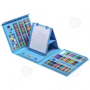 Crayons de couleur 208 couleurs 326 x 277 x 6 cm coffret cadeau de pinceaux pour enfants contient des crayons coloriage kit