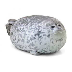 ®Rising FF Adorable oreiller en peluche en forme de phoque 30 cm