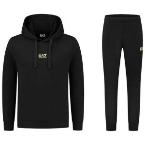 EA7 Survêtement Core Identity Cotton Logo Noir - 8NPV81PJ05Z-0208