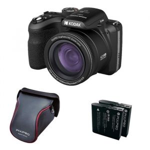 KODAK Pixpro Astro Zoom AZ426 Pack Appareil + Housse + 2 batteries - Appareil Photo Numérique Bridge 20 MP Vidéo Full HD - Noir