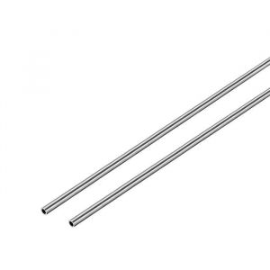 Tube Tuyau VOCOSTE Inox 304 Rond 3mm Diamètre extérieur 06mm Épaisseur 250mm Longueur Argenté 2Pcs