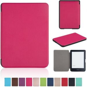 Coque Liseuse Numérique Kobo Clara HD Etui Ebook avec Rabat Magnétique pour Kobo Clara HD - Rouge