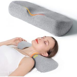 Oreiller cervical pour soulager la douleur et dormir traversin en mousse &agrave; m&eacute;moire de forme pour soulager la douleur raide
