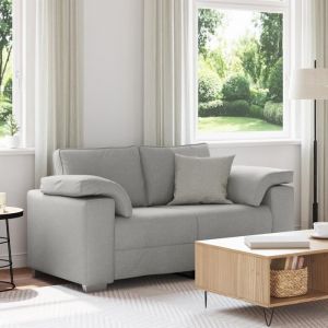 Moderne Canapé Loveseat-Canapé Relax convertible- Gris Nuage 120 cm en tissu - Canapé salon Mode @FR(579341)