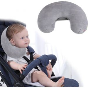 Cale-t&ecirc;te voiture pour b&eacute;b&eacute; oreiller coussin voyage compatible poussette si&egrave;ge auto .