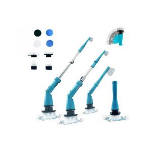 Electric Bathroom Cleaning Brush Cordless Spin Scrubber with Adjustable Handle 8 Replaceable Brush Heads for Bathtub/Kitchen