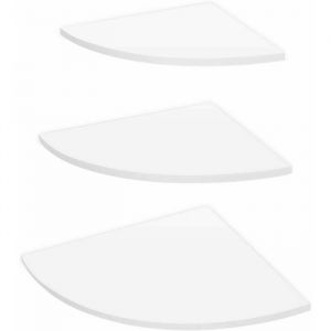 &Eacute;tag&egrave;re murale - YYV - Mod&egrave;le dangle - 3 niveaux - Couleur blanche - Meuble de bureau