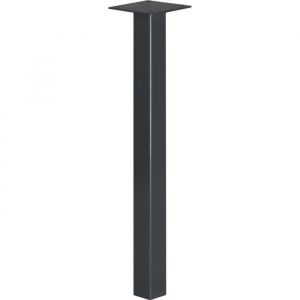 HOLZBRINK 60cm 1x Pied de Table Profil Carré 40x40mm Support Table basse Salon Bureau Industriel GRIS  HLT-14A-F-60-7016