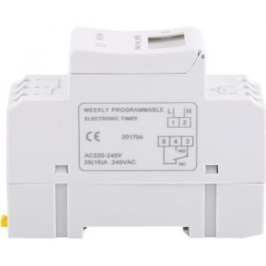 AC 220V Programmateur Hebdomadaire Journalier Montage Rail Tableau Électrique -POU HB17485