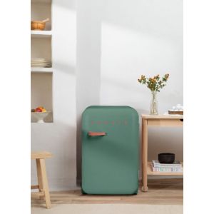 R&eacute;frig&eacute;rateur r&eacute;tro - Create - 107L - Vert sauge - Esth&eacute;tique ann&eacute;es 50 - Grande capacit&eacute;
