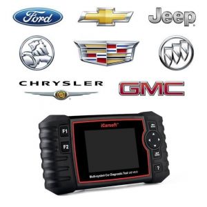 Outil Diagnostic Auto Pro - ICARSOFT - US V2.0 - Diagnostic tous syst&egrave;mes - Compatible Ford Chrysler GM - Noir