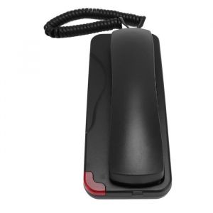 Vvikizy Téléphone filaire mural Téléphone filaire à montage mural téléphone fixe rétro de Style ancien telephonie telephone Noir