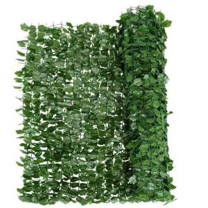 Haie Artificielle de Jardin - RELAX4LIFE - Feuilles de Lierre en Polyester Protection UV - 150X240CM - Décoration Murale