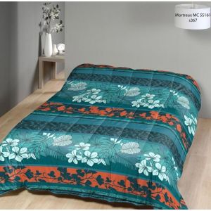 Couette légère imprimée Végétal - 1 ou 2 personnes 200x200 - Spécial été - MORTREUX