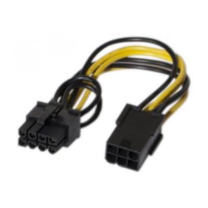 CONECTICPLUS Adaptateur alimentation PCI Express 6 pins vers 8 pins pour cartes graphiques