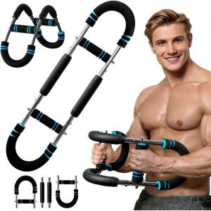 Appareil de musculation Twister Arm Trainer - Appareil r&eacute;glable pour la poitrine et les bras (30-50 kg) barre de musculation