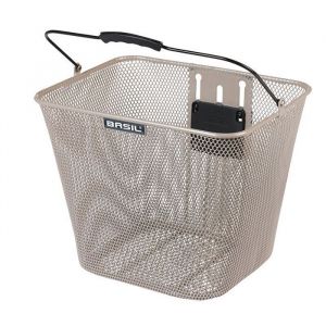 Panier v&eacute;lo avant - Basil - Bilbao - Acier - Marron - Klickfix