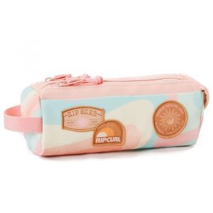 Trousse - RIP CURL - Surf Gypsy - 21 CM - 2 Compartiments - Polyester Blanc