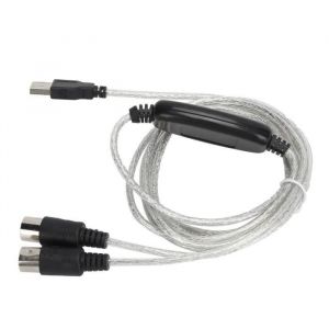 Alomejor C&acirc;ble Midi vers USB C&acirc;ble MIDI Adaptateur de cordon MIDI vers USB Convertisseur Midi pour XP / VISTA / OS X / Window7