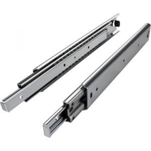2 x SO-TECH® Glissière à Extension Complète 500 mm 80 Kg Coulisse pour Tiroir BLOQUE PORTE - BLOQUE POIGNEE - BLOQUE TIROIR
