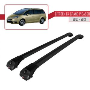 Pour Citroen C4 Grand Picasso 2007-2013 Barres de Toit ACE-1 Railing Porte-Bagages de voiture / Noir