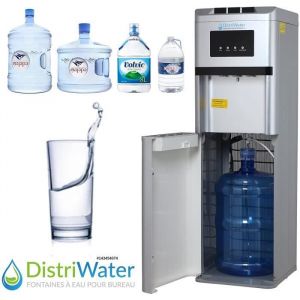 Distributeur deau fraîche ou chaude - La fontaine à Eau Réfrigérée distriwater multi-bonbonnes chaud et froid pour le bureau