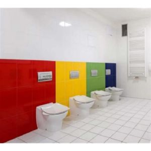 Carrelage mural - Fa&iuml;ence brillante - COLOR ONE - Dimensions: 20 x 20 cm- Color one - Rouge - Brillant - RAL 0304060