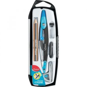 Coffret compas Open - MAPED - Avec bague universelle - Coloris assortis
