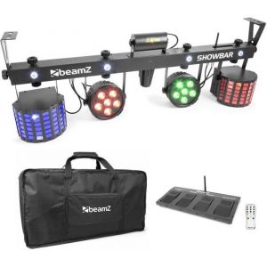 Barre LED BeamZ Showbar avec pédale sans fil - 4 effets de lumière contrôle DMX