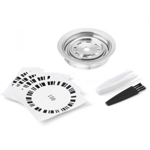 Adaptateur de Capsule de Café pour Machines Nespresso Vertuo Adaptateur de Dosette de Café en Acier Inoxydable pour Vertuo