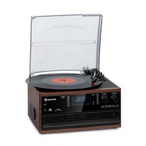 Chaîne stéréo rétro - Auna - Oakland DAB - DAB+/FM - Bluetooth - Vinyle/CD/Cassette