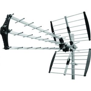 Antenne dextérieur - Trinappe - Réception TNT 470 MHz - 18 dB - Filtre 4-5G intégré - 105 cm
