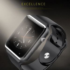 Montre avec caméra intelligente à écran tactile avec fente pour carte Sim podomètre Fitness Tracker montre de téléphone