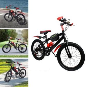 VTT 20 Rouge - V&eacute;lo de Fitness 20 Pouces - V&eacute;lo de Montagne - VTT pour Enfants - VTT en Acier au Carbone - VTT pour Enfant 20