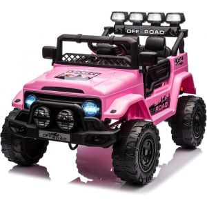 Voiture Électrique Enfant 12V Véhicule Électrique avec Télécommande Musique & LED & Klaxon 3 Vitesses pour Enfants 3+ Ans -Rose