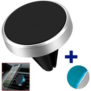 Ociodual Support Universel Aimant Grille dA&eacute;ration Magnetique Voiture Smartphone Aeration Telephone Apple Samsung Argent A8