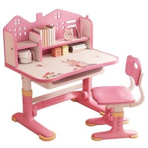 Bureau Enfant Ensemble Table et Chaise pour EnfantsEnsemble chaise et bureau fonctionnel pour enfantsTable d&eacute;tude r&eacute;glableROSE