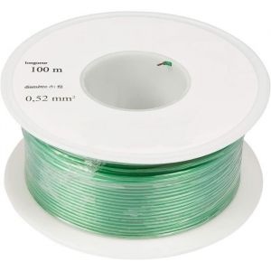 Bobine de Fil 05 mm² x 100m Cloture Anti Fugue AWG26 Câbles  fil pour cloture electrique faire barrière pour collier chien